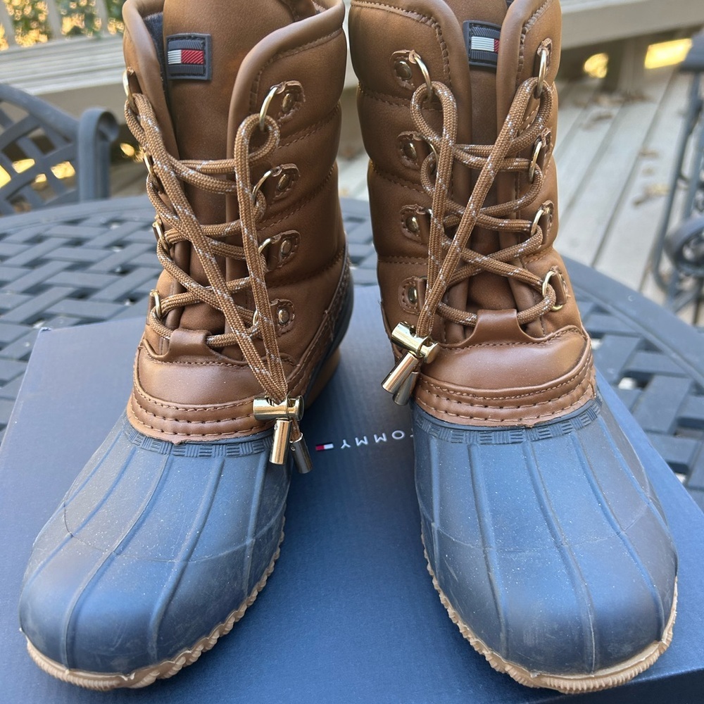 Tommy Hilfiger Women’s Raziel Dark Blue Boots - Picture 2 of 15